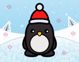 Pingüino navideño