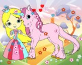 Princesa y unicornio