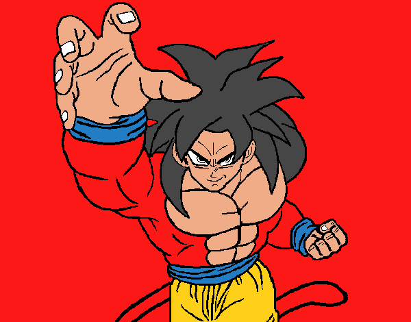 Dibujo de Goku fase ssj4 pintado por en  el día 19-10-22 a las  02:12:20. Imprime, pinta o colorea tus propios dibujos!