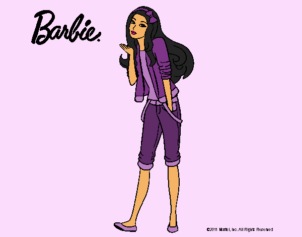 Barbie con look casual