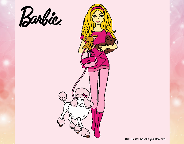 Barbie con sus mascotas