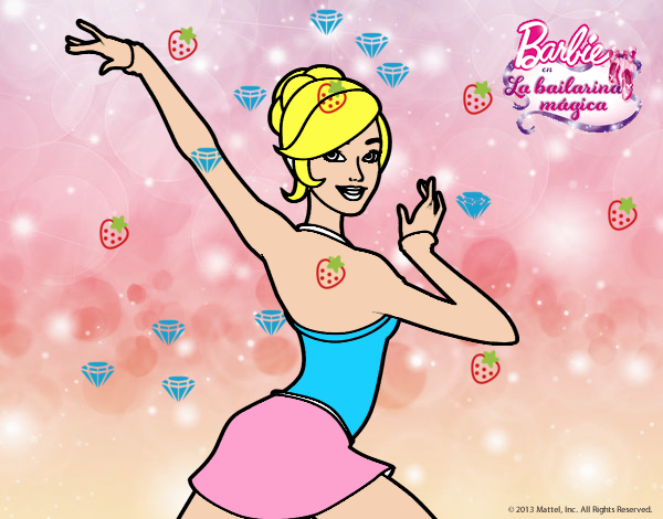 Barbie en postura de ballet