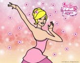 Barbie en postura de ballet