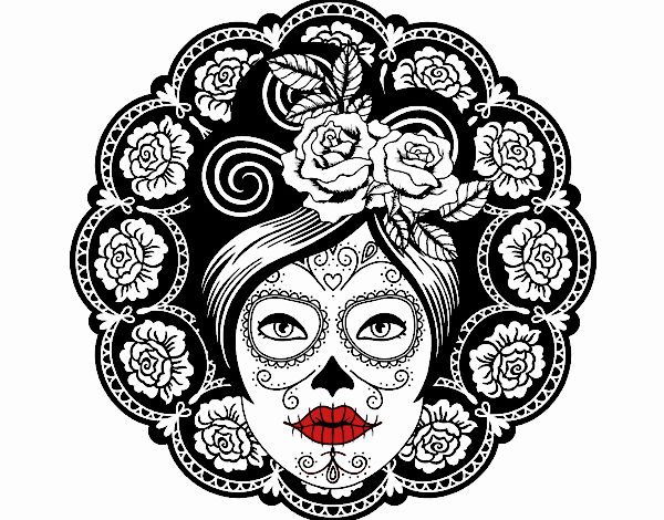 Calavera mejicana femenina