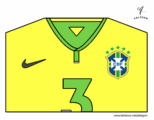 Camiseta del mundial de fútbol 2014 de Brasil