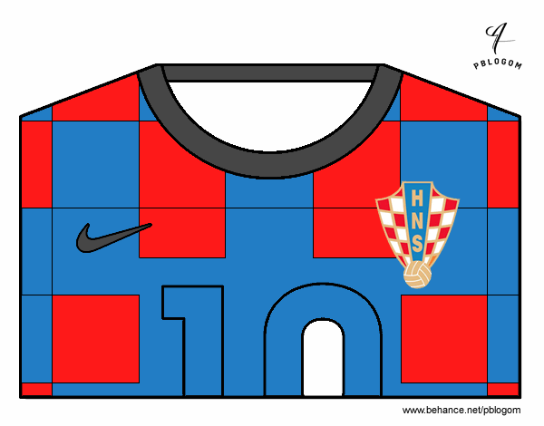 Camiseta del mundial de fútbol 2014 de Croacia