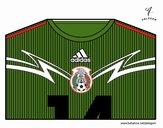 Camiseta del mundial de fútbol 2014 de México