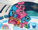 Gumball y amigos contentos