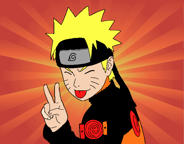 Naruto sacando lengua