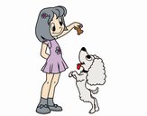 Niña con perrito