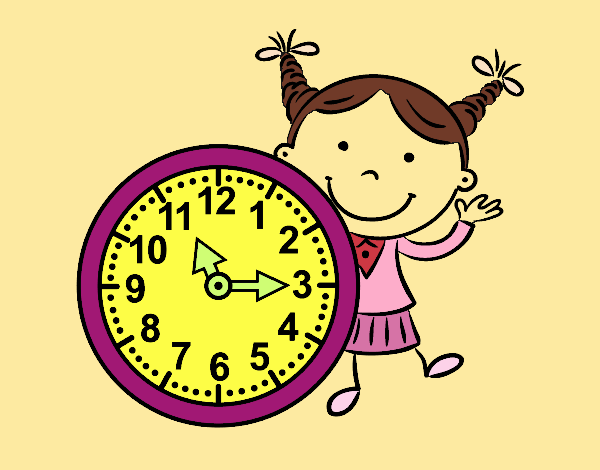 Niña con reloj