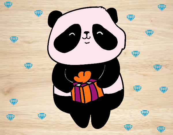 Panda con regalo