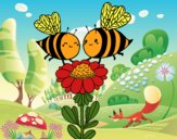 Pareja de abejas