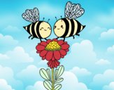 Pareja de abejas