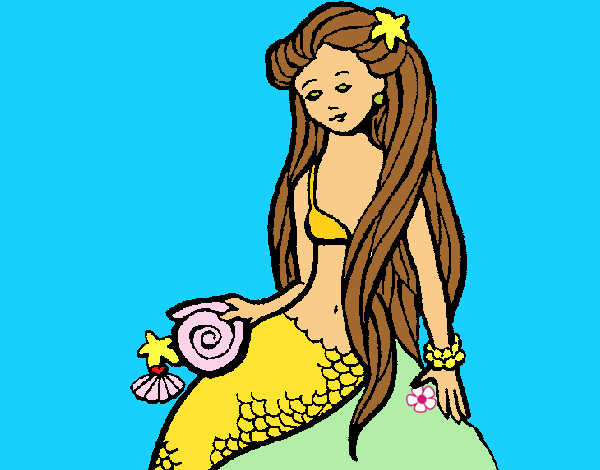 Sirena con caracola