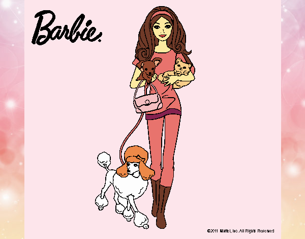 Barbie con sus mascotas