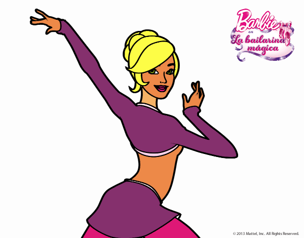 Barbie en postura de ballet