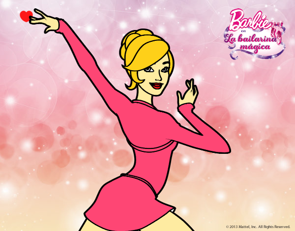 Barbie en postura de ballet