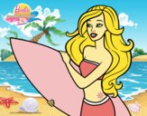 Barbie va a surfear