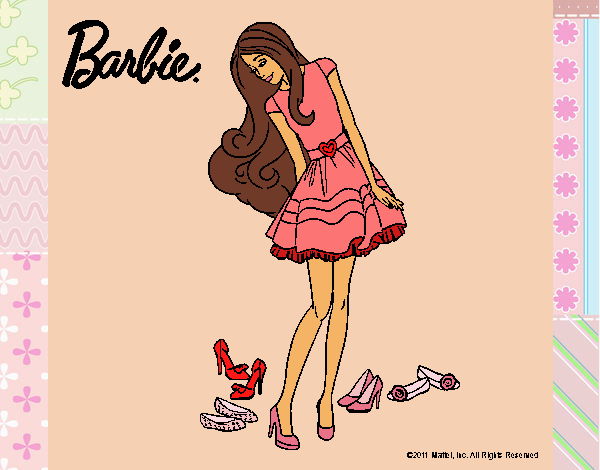 Barbie y su colección de zapatos