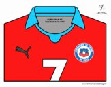 Camiseta del mundial de fútbol 2014 de Chile