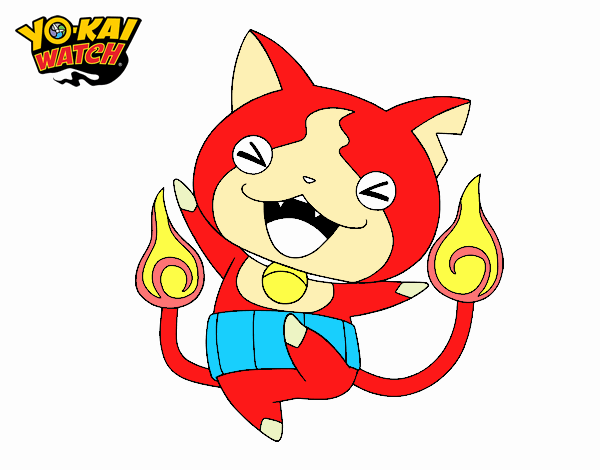 Jibanyan feliz