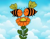 Pareja de abejas