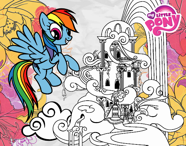 Rainbow Dash en su palacio