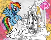 Rainbow Dash en su palacio