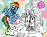 Rainbow Dash en su palacio