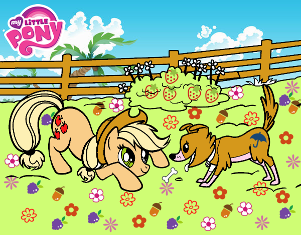 Applejack y Winona