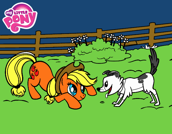 Applejack y Winona