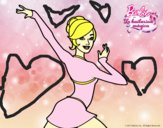 Barbie en postura de ballet