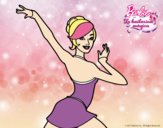 Barbie en postura de ballet