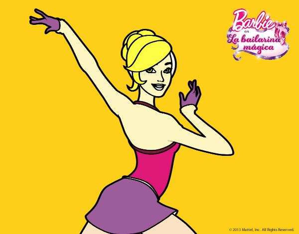 Barbie en postura de ballet