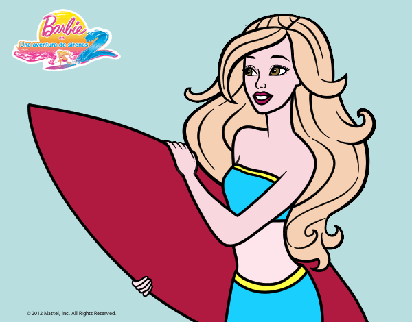 Barbie va a surfear