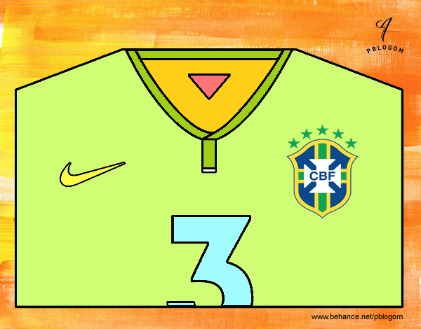 Camiseta del mundial de fútbol 2014 de Brasil