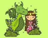 Dragón y princesa