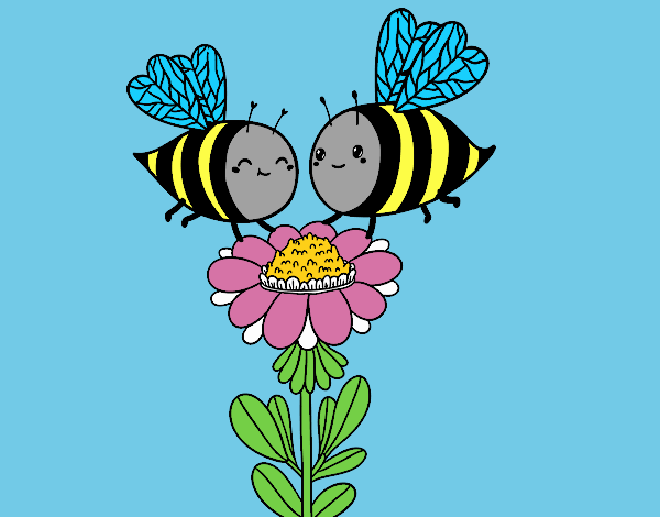 Pareja de abejas