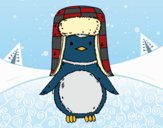 Pingüino con gorro