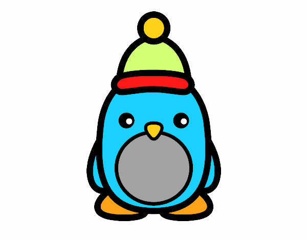 Pingüino navideño