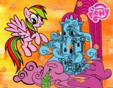 Rainbow Dash en su palacio