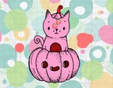 Un gatito de Halloween