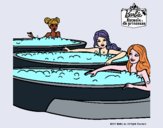 Barbie y sus amigas en el jacuzzi