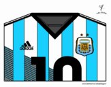 Camiseta del mundial de fútbol 2014 de Argentina