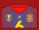 Camiseta del mundial de fútbol 2014 de España