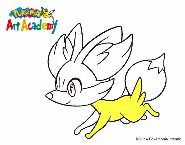 Fennekin corriendo