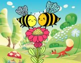 Pareja de abejas