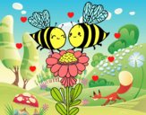 Pareja de abejas