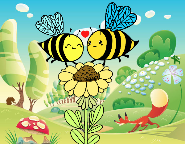 Pareja de abejas